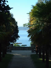 La plage du Clouet vue du parc Claude Goude